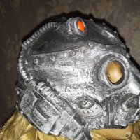 Гумена сребриста маска - каска за парти, Хелоуин и др. , снимка 6 - Други - 36742835