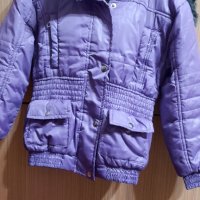Лилаво зимно яке, снимка 1 - Детски якета и елеци - 31154310