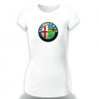 Разпродажба! Дамска тениска ALFA ROMEO, снимка 1 - Тениски - 32131870