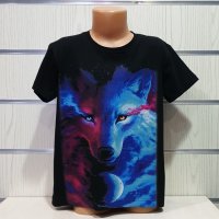 Нова детска тениска с дигитален печат Вълк, GALAXY WOLF, Серия вълци, снимка 8 - Детски тениски и потници - 29902481