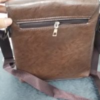 Мъжка кожена чанта кафява , снимка 2 - Чанти - 31086431