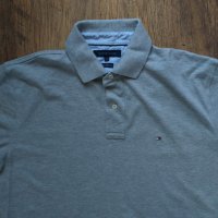 Tommy Hilfiger Grey Polo Shirt - страхотна мъжка тениска КАТО НОВА, снимка 4 - Тениски - 38055206