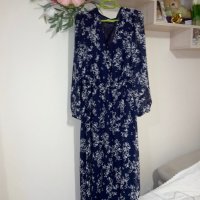Нова дълга елегантна нежна синя рокля феерична  XXL, снимка 13 - Рокли - 42247988