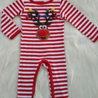 Коледен костюм 6-9 месеца, снимка 7 - Бебешки гащеризони - 42815738