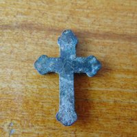 Възрожденски бронзов кръст емайл, снимка 4 - Колекции - 29629696