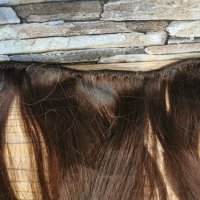 Екстейшъни 100% естествен косъм, снимка 7 - Аксесоари за коса - 36803512