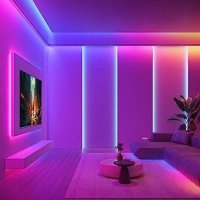 Нова 20 метра Топло бяла LED лента светлини за спалня Дом Хол Осветление, снимка 5 - Лед осветление - 42356528