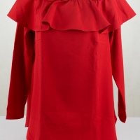 Дамска блуза в червено марка Creens , снимка 1 - Блузи с дълъг ръкав и пуловери - 38225209