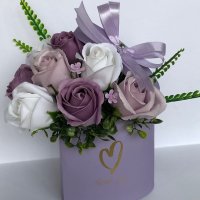 Букет от ароматни сапунени рози, снимка 8 - Подаръци за рожден ден - 39571142