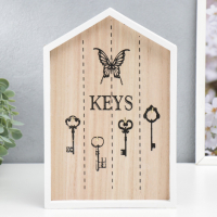 2801 Кутия за ключове с декорация пеперудка Keys, снимка 1 - Декорация за дома - 36537378