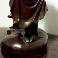 Стара китайска дървена фигурка, снимка 6 - Антикварни и старинни предмети - 44611224