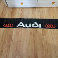 Лепенка Audi за челно стъкло и задно, Ауди, стикер авто, емблема, лого, снимка 1 - Аксесоари и консумативи - 40266236