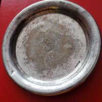 Посребрена чиния 1930 ГОДИНА , снимка 1 - Антикварни и старинни предмети - 30752269