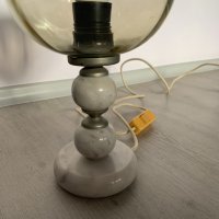 Лампа с мраморна основа, снимка 2 - Настолни лампи - 40019432