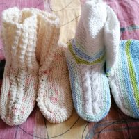 Ръчно плетени чорапи , снимка 3 - Други - 38096511