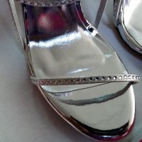 Елегантен дамски сандал с ток , снимка 7 - Сандали - 30582448