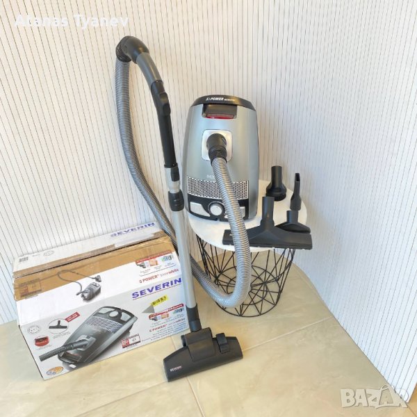 Прахосмукачка с торба Severin SPower SnowWhite 3L 750W 2 четки НОВА, снимка 1