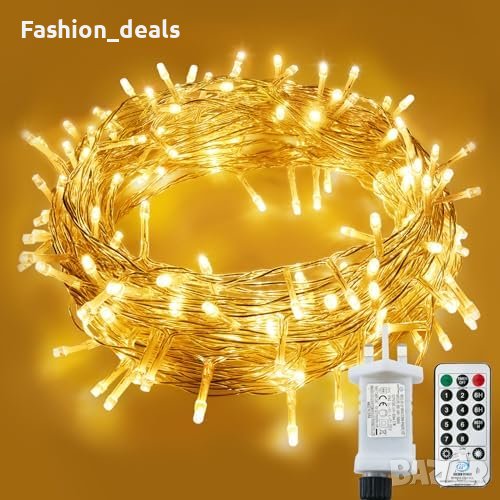 Нови 120 LED лампички светлина 15 метра за Декорация Дом Украса Коледа, снимка 1