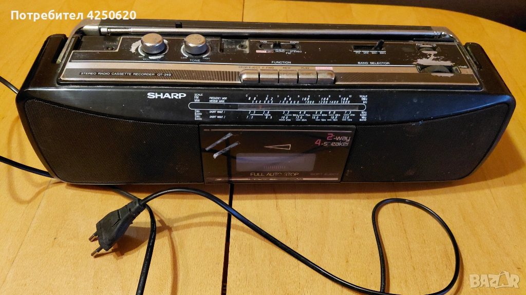 Радио касетофон шарп стерио японски, снимка 1