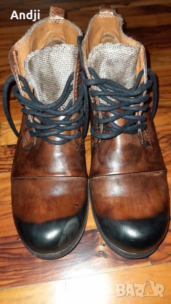 Оригинални,кожени,мъжки,боти, снимка 1