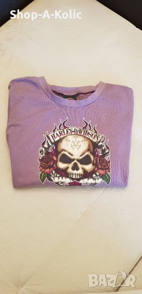 Original Women's HARLEY-DAVIDSON Motor Cycles Orlando Florida USA Long Sleeve Shirt Made in U.S.A., снимка 1