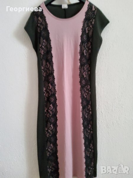 Стилна рокля с дантела, снимка 1