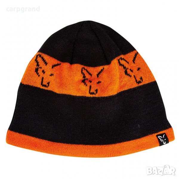 Шапка зимна FOX BLACK & ORANGE BEANIE, снимка 1