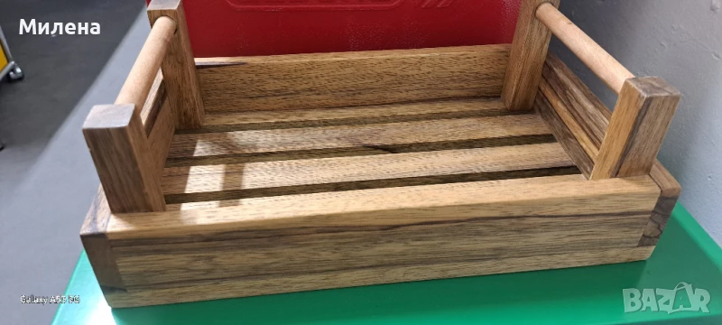 Декоративна дървена щайга, снимка 1