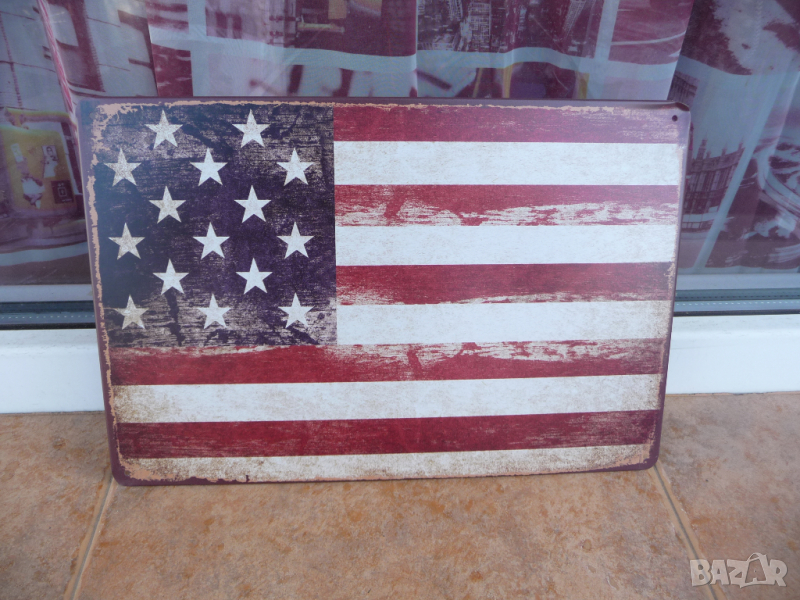 Метална табела разни USA Съединени американски Щати знаме САЩ, снимка 1