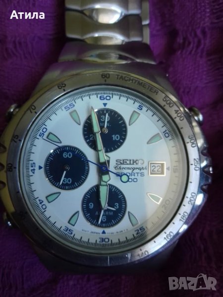 часовник seiko chronograph sports 200 tachymeter, снимка 1