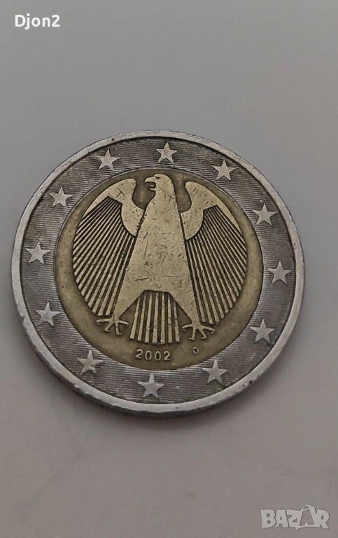 Евро Монета вижда се номинала., снимка 1