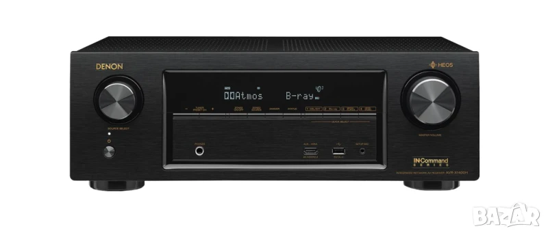 Denon AVR-X1400H, 7.2, 4k HDMI, Atmos, Dolby Vision, HDR10, Wi-Fi, Bluetooth, HEOS, снимка 1