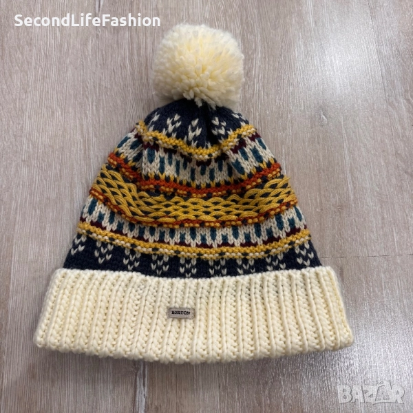 Плетена зимна шапка Burton Walden Fair Isle Beanie с помпон и маншет, снимка 1