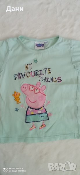 Peppa pig Тениска с Прасенцето Пепа, 98-104см., снимка 1