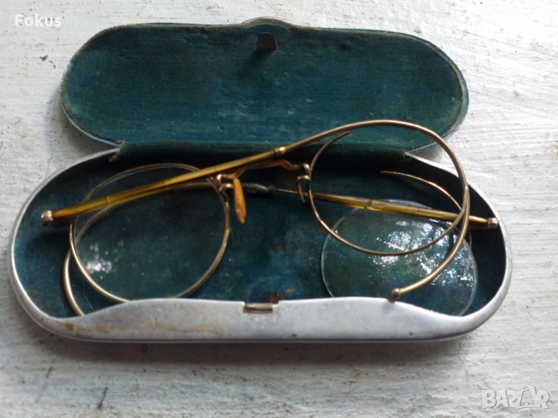 Стари очила с позлата Пенсне, снимка 1