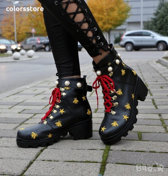 Боти  - черна кожа - MX15, снимка 1