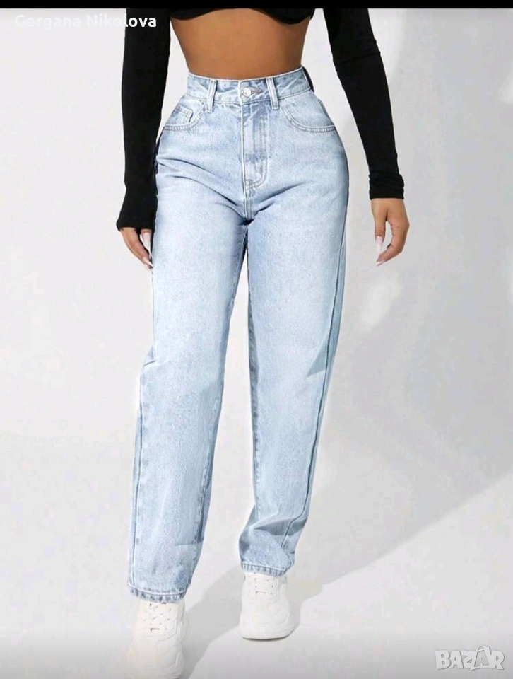 Дамско широко дънки, снимка 1