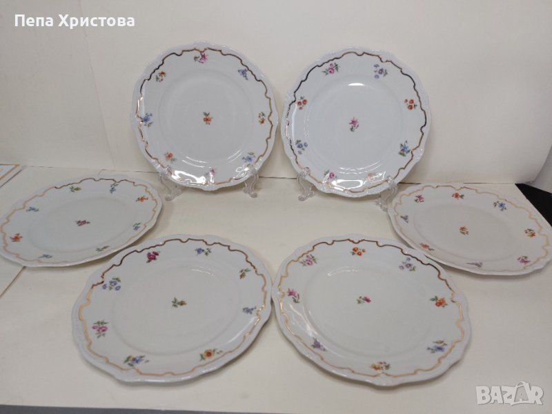 Десертни чинии от костен порцелан Weimer, серия "Катерина", снимка 1