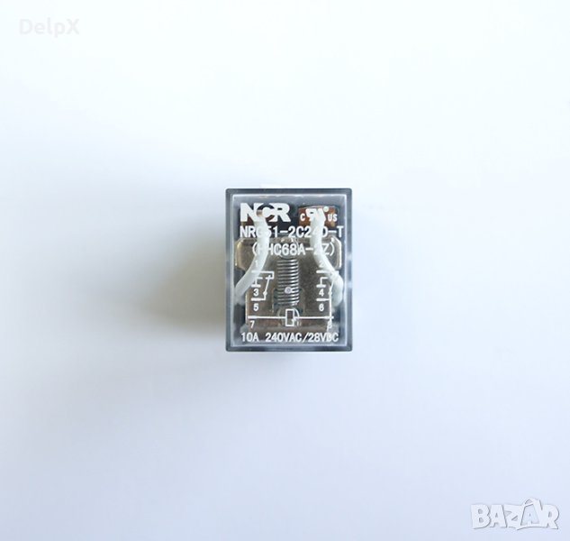 Реле NNC68A-2Z24D 24VDC 10A 2 контактни групи 240V, снимка 1