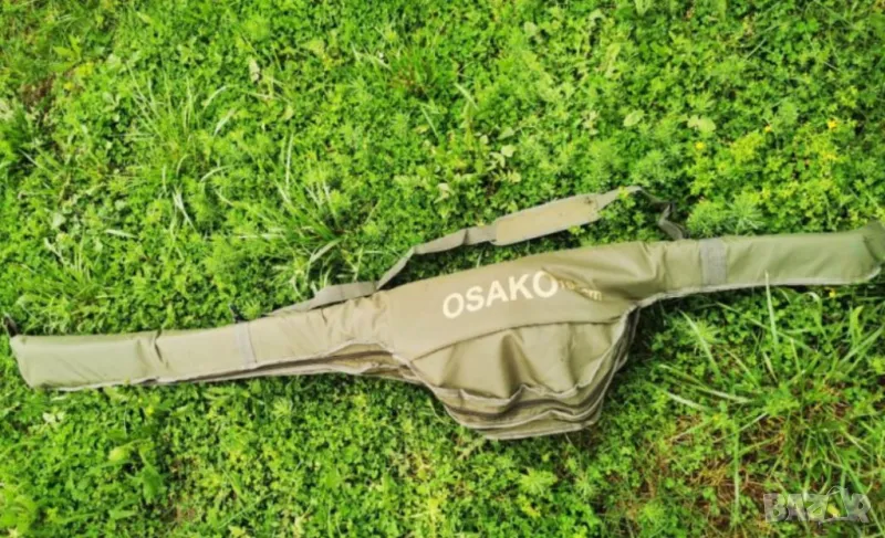 Шаранджийски калъф с три отделения - зелен 1.50м, 1.95м, 2.10м, снимка 1