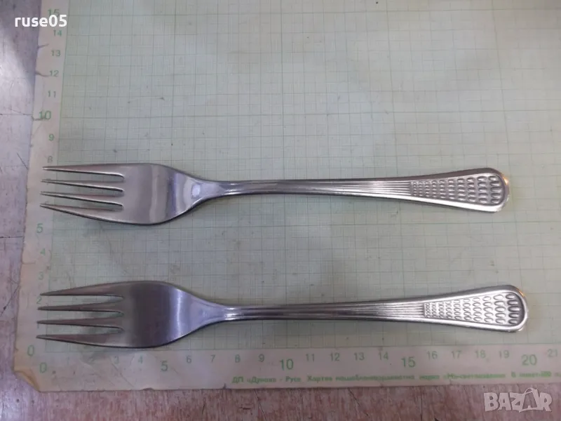 Лот от 2 бр. вилици "Перла" от завод "П.Денев-Габрово", снимка 1