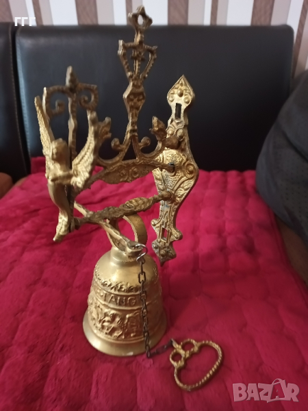 Месингова камбана за врата, снимка 1