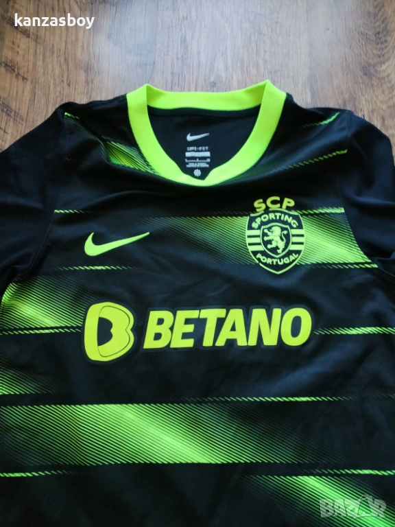 NIKE Sporting Lisbon 22-23 Away Kit Released - мъжка футболна тениска С, снимка 1