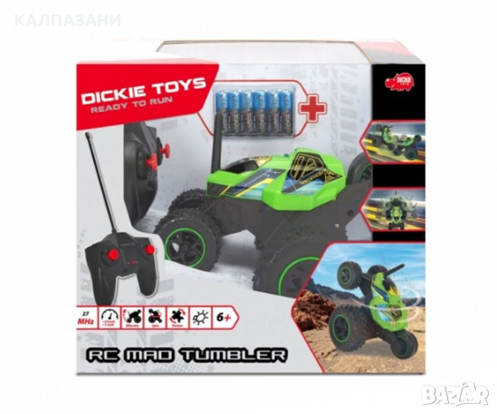 Радиоуправляема кола Дики, луд прекатурващ се автомобил, снимка 1