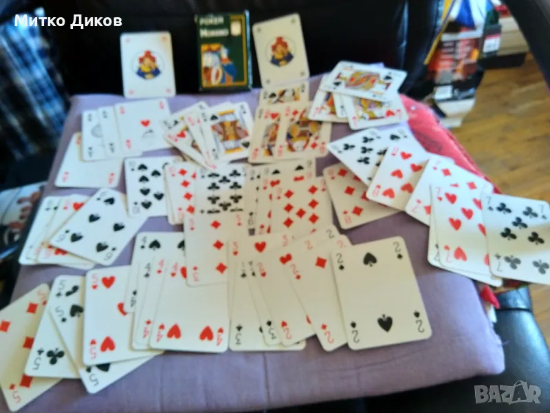 Модиано италиански маркови карти за игра 52+2 пластик, снимка 1