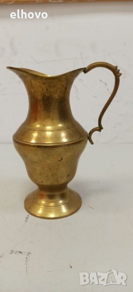 Старинна месингова кана, снимка 1