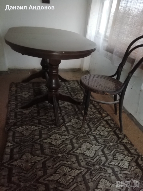 Масивна маса разтегателна едновремешна,запазена без одраскано , снимка 1