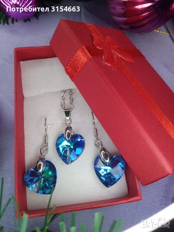 Комплект колие и обици , снимка 1