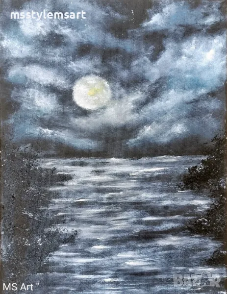 Спокойствието на нощта " Картина , снимка 1