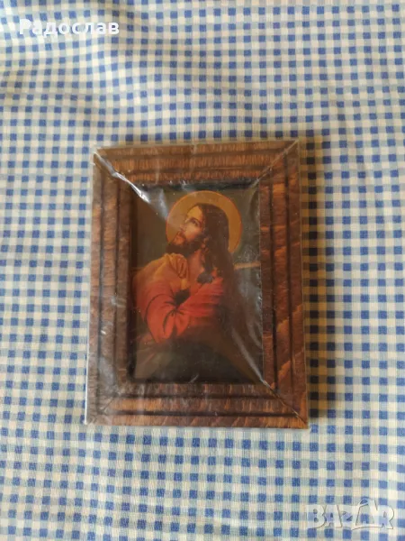 стара икона Исус Христос , снимка 1